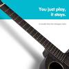 imageEnya X4 PRO Carbon Fiber Acoustic Electric Guitar 41Inch Full Size Cutaway Design AcousticPlus Pickup System with Builtin Effects ampamp Tuner Includes Deluxe Hard Case Leather Strap CableX4 PRO
