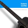 imageEnya X4 PRO Carbon Fiber Acoustic Electric Guitar 41Inch Full Size Cutaway Design AcousticPlus Pickup System with Builtin Effects ampamp Tuner Includes Deluxe Hard Case Leather Strap CableX4 PRO MINI