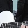 imageenya Magnetic Strap for Guitar Bass and Ukulele  Quick Release SingleHand Adjustable with Leathery TextureBlue