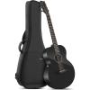 imageEnya X4 PRO Carbon Fiber Acoustic Electric Guitar 41Inch Full Size Cutaway Design AcousticPlus Pickup System with Builtin Effects ampamp Tuner Includes Deluxe Hard Case Leather Strap CableX3 PRO MINI