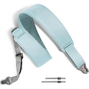imageenya Magnetic Strap for Guitar Bass and Ukulele  Quick Release SingleHand Adjustable with Leathery TextureBlue