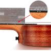 imageENYAMUSIC Concert Ukulele 23 Inch Kit in Mahogany Pattern EUCX1M  Beginner Kit With Online Lessons Padded Bag Tuner Aquila Strings Strap Picks and BookletNatural