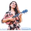imageENYAMUSIC Concert Ukulele 23 Inch Kit in Mahogany Pattern EUCX1M  Beginner Kit With Online Lessons Padded Bag Tuner Aquila Strings Strap Picks and BookletNatural