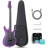imageEnya Electric Guitar Inspire 39 Smart Electric Carbon Fiber Guitarra with 15W Wireless Speaker amp ENYA INSPIRE Electric Guitar Compact Foot Pedal Controller