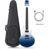 imageEnya Electric Guitar Nova Go Sonic Smart Electric Carbon Fiber Guitarra with 10W Wireless Speaker Ocean Blue amp Smart Automatic Guitar Tuner amp enya Magnetic Strap