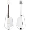 imageEnya NEXG AcousticElectric Carbon Fiber Audio Guitar Smart Acustica Guitarra for Adults with 50W Wireless Speaker Preamp Wireless Microphone HiFi Monitor Earphones Strap and CaseWhite