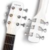 imageEnya NEXG AcousticElectric Carbon Fiber Audio Guitar Smart Acustica Guitarra for Adults with 50W Wireless Speaker Preamp Wireless Microphone HiFi Monitor Earphones Strap and CaseWhite
