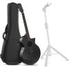 imageEnya Acoustic Electric Guitar Carbon Fiber X3 Pro Travel Guitar and Enya AutoLock Guitar Stand