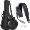 imageEnya Acoustic Electric Guitar Carbon Fiber X3 Pro Travel Guitar and Enya Magnetic Strap for Guitar Bass and Ukulele