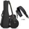 imageEnya AcousticElectric Guitar X3 Pro Mini Carbon Fiber Travel Guitar and Enya Magnetic Strap for Guitar Bass and Ukulele
