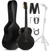 imageEnya Carbon Fiber Acoustic Electric Guitar X4 Pro Mini and Enya AutoLock Guitar Stand