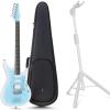 imageEnya Electric Guitar Inspire 39 Smart Electric Carbon Fiber Guitarra with 15W Wireless Speaker amp AutoLock Guitar Stand