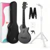 imageEnya Nova U Concert Ukulele 23 Carbon Fiber and Enya AutoLock Guitar Stand