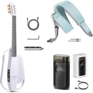 imageEnya AcousticElectric Carbon Fiber Classical Nylon String Travel Guitar NEXG 2N Smart Acustica Electric Guitarra amp Magnetic Strap amp Enya Smart Automatic Guitar Tuner