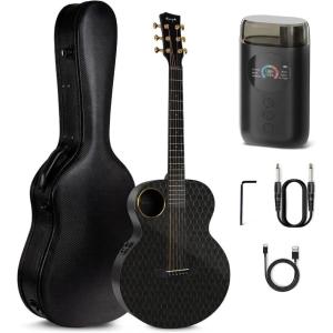 imageEnya Carbon Fiber Acoustic Electric Guitar X4 Pro Mini and Enya Smart Automatic Guitar Tuner  For Electric Guitars Acoustic Guitars Ukulele