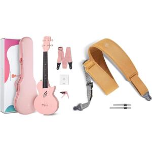 imageEnya Concert Ukulele Nova U 23 Carbon Fiber Travel Ukulele with Beginner Kit amp enya Magnetic Strap