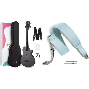 imageEnya Concert Ukulele Nova U 23 Carbon Fiber Travel Ukulele with Beginner Kit includes online lessons amp enya Magnetic Strap