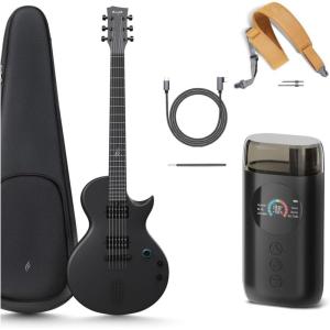 imageEnya Electric Guitar Nova Go Sonic Smart Electric Carbon Fiber Guitarra with 10W Wireless Speaker amp Magnetic Strap amp Auto Guitar Tuner