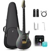 image:imageENYA INSPIRE PRO SD Smart Electric Guitar wSeymour Duncan SSLTB4 Pickups  20W AntiHowling Speaker 39 Carbon Fiber Body Builtin 64 Presets Looper Tuner Touch Bar for Silent Practice amp Small GigsBlack