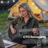 image:imageENYA INSPIRE PRO SD Smart Electric Guitar wSeymour Duncan SSLTB4 Pickups  20W AntiHowling Speaker 39 Carbon Fiber Body Builtin 64 Presets Looper Tuner Touch Bar for Silent Practice amp Small GigsBlack