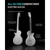 image:imageENYA INSPIRE PRO SD Smart Electric Guitar wSeymour Duncan SSLTB4 Pickups  20W AntiHowling Speaker 39 Carbon Fiber Body Builtin 64 Presets Looper Tuner Touch Bar for Silent Practice amp Small GigsWhite