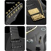 image:imageENYA INSPIRE PRO SD Smart Electric Guitar wSeymour Duncan SSLTB4 Pickups  20W AntiHowling Speaker 39 Carbon Fiber Body Builtin 64 Presets Looper Tuner Touch Bar for Silent Practice amp Small GigsBlack