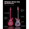 image:imageENYA INSPIRE PRO SD Smart Electric Guitar wSeymour Duncan SSLTB4 Pickups  20W AntiHowling Speaker 39 Carbon Fiber Body Builtin 64 Presets Looper Tuner Touch Bar for Silent Practice amp Small GigsPink