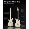 image:imageENYA INSPIRE PRO SD Smart Electric Guitar wSeymour Duncan SSLTB4 Pickups  20W AntiHowling Speaker 39 Carbon Fiber Body Builtin 64 Presets Looper Tuner Touch Bar for Silent Practice amp Small GigsWhite