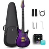 image:imageENYA INSPIRE PRO SD Smart Electric Guitar wSeymour Duncan SSLTB4 Pickups  20W AntiHowling Speaker 39 Carbon Fiber Body Builtin 64 Presets Looper Tuner Touch Bar for Silent Practice amp Small GigsPurple