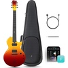 image:imageENYA INSPIRE PRO SD Smart Electric Guitar wSeymour Duncan SSLTB4 Pickups  20W AntiHowling Speaker 39 Carbon Fiber Body Builtin 64 Presets Looper Tuner Touch Bar for Silent Practice amp Small GigsRed