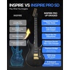image:imageENYA INSPIRE PRO SD Smart Electric Guitar wSeymour Duncan SSLTB4 Pickups  20W AntiHowling Speaker 39 Carbon Fiber Body Builtin 64 Presets Looper Tuner Touch Bar for Silent Practice amp Small GigsBlack