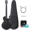 image:imageENYA INSPIRE PRO SD Smart Electric Guitar wSeymour Duncan SSLTB4 Pickups  20W AntiHowling Speaker 39 Carbon Fiber Body Builtin 64 Presets Looper Tuner Touch Bar for Silent Practice amp Small GigsBlack
