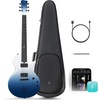 image:imageENYA INSPIRE PRO SD Smart Electric Guitar wSeymour Duncan SSLTB4 Pickups  20W AntiHowling Speaker 39 Carbon Fiber Body Builtin 64 Presets Looper Tuner Touch Bar for Silent Practice amp Small GigsBlue