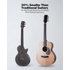image:imageEnya NOVA GO Carbon Fiber Acoustic Guitar Bundle with EGS1 AutoLock Stand  Carbon Fiber Travel Acoustic Guitar with Gig Bag and Accessories Plus EGS1 AutoLock Guitar Stand for Secure Storage
