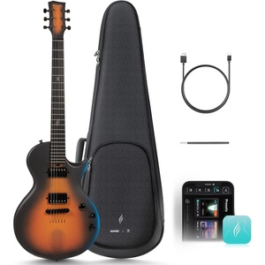 image:imageENYA INSPIRE PRO SD Smart Electric Guitar wSeymour Duncan SSLTB4 Pickups  20W AntiHowling Speaker 39 Carbon Fiber Body Builtin 64 Presets Looper Tuner Touch Bar for Silent Practice amp Small GigsSunburst